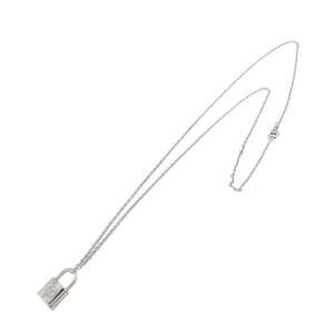 LOUIS VUITTON Silver Lockit Necklace